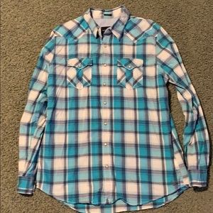 AE button down- great condition